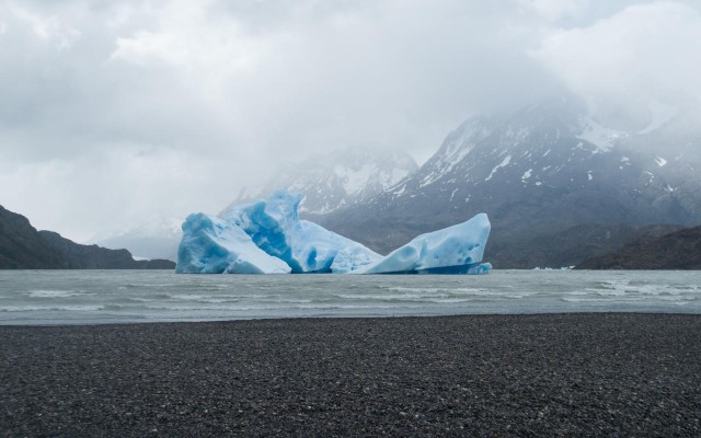 A glacial giant in Torres del Paine National Park by Katherine Wzorek.